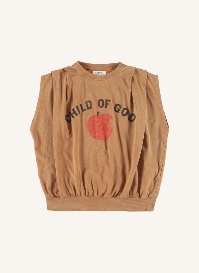 Top Joana Coton Flamé | Marron