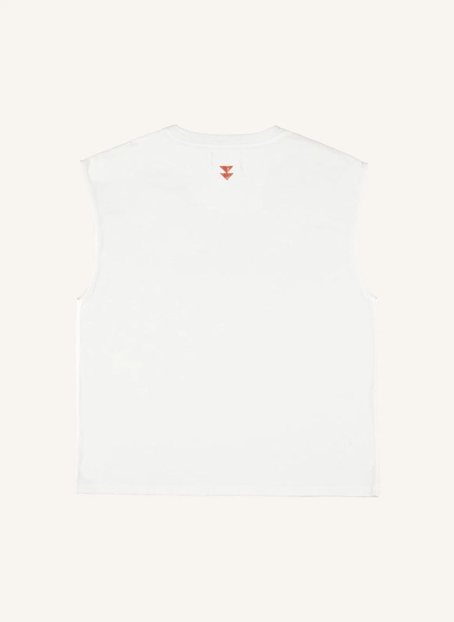 T-shirt Sophie Coton Flamé | Ecru
