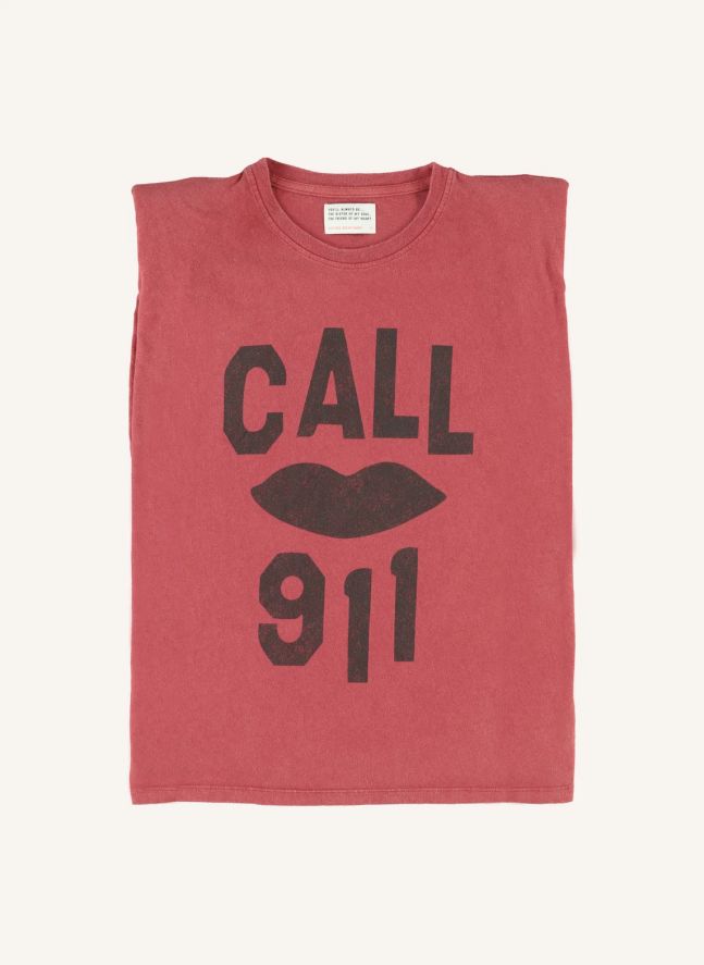 T-Shirt Alicia Lin et Coton | Rouge