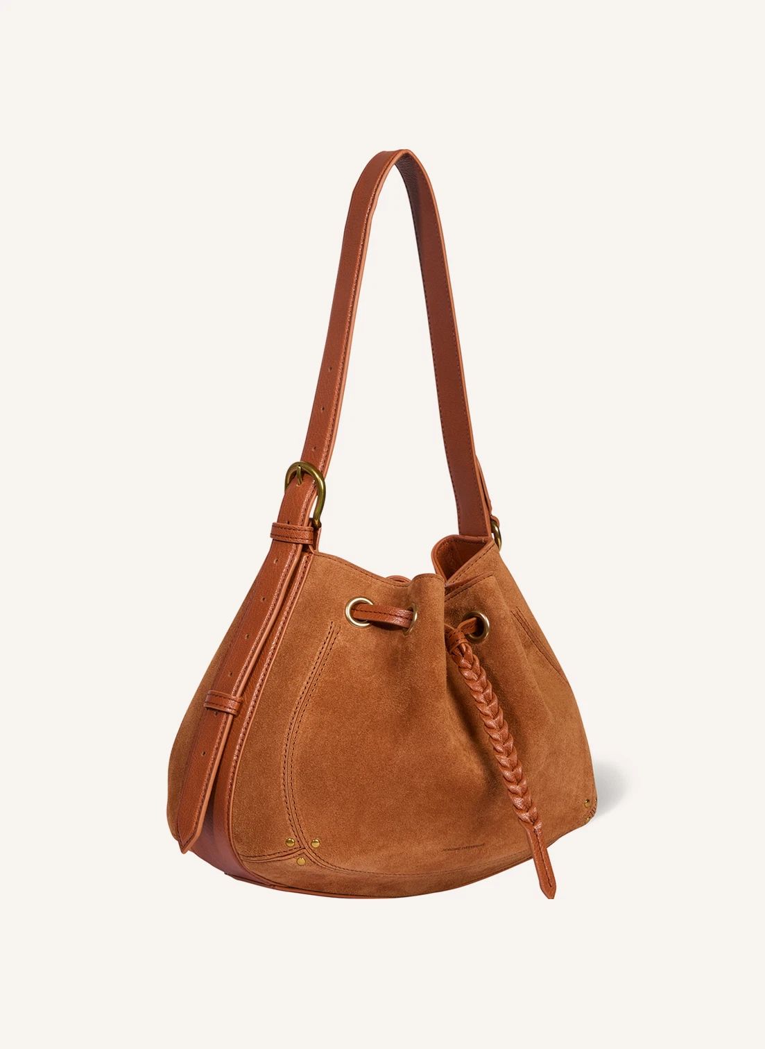 Sac Andy Croute Velours | Caramel- Image produit n°2