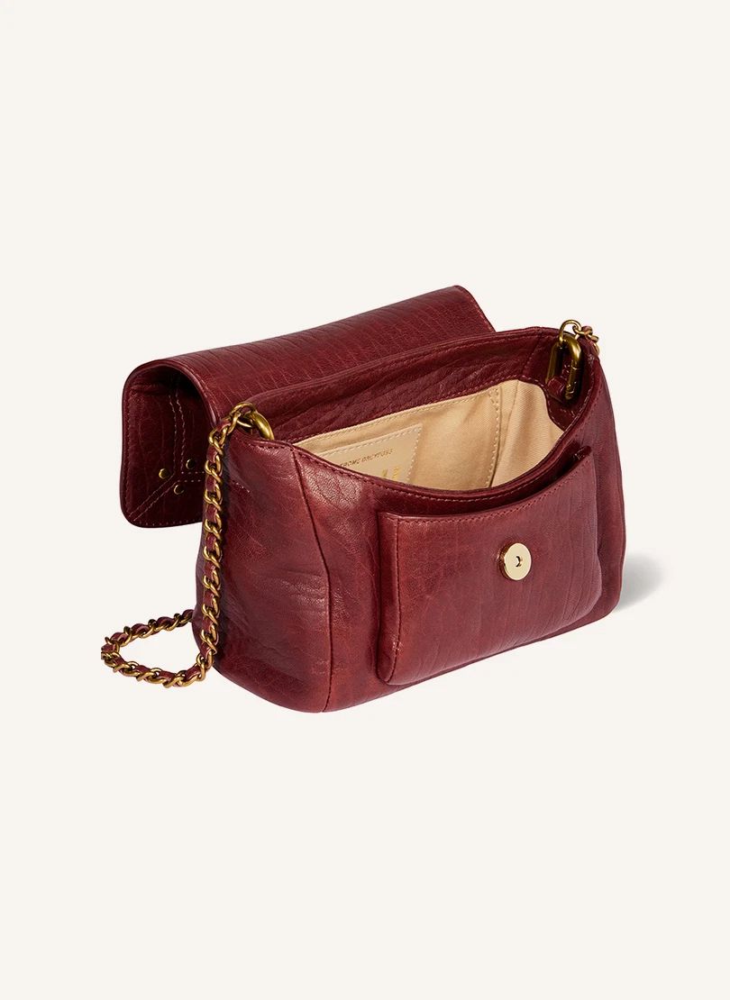 Sac Lulu S Agneau | Bordeaux- Image produit n°3