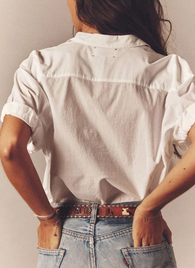 Chemise Channing Popeline de Coton | Blanc