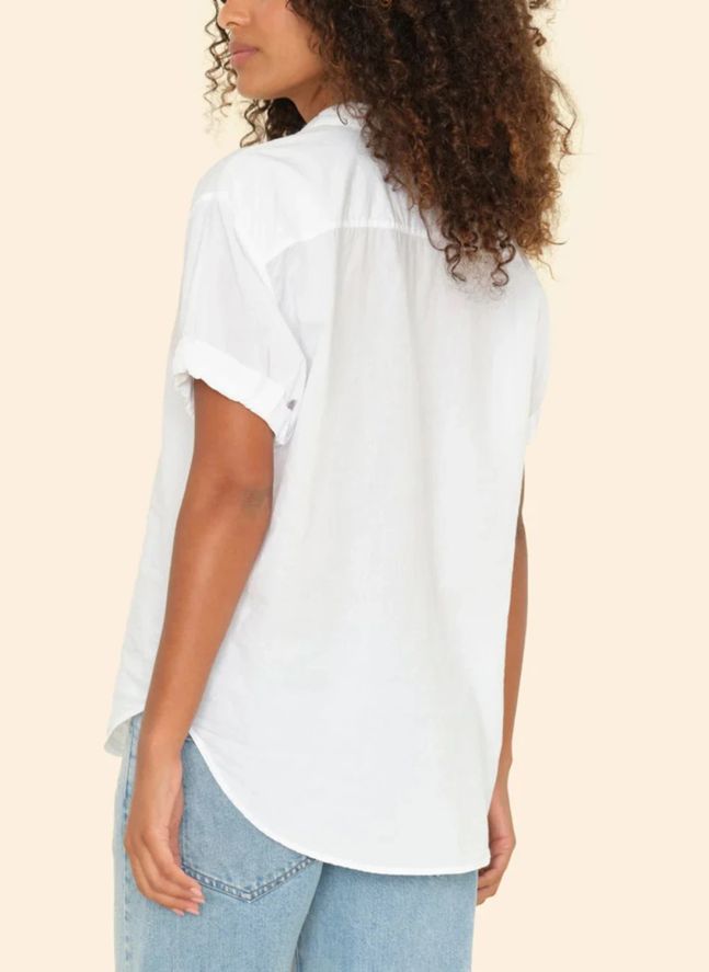 Chemise Channing Popeline de Coton | Blanc