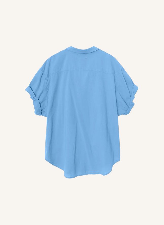 Chemise Channing Popeline de Coton | Bleu