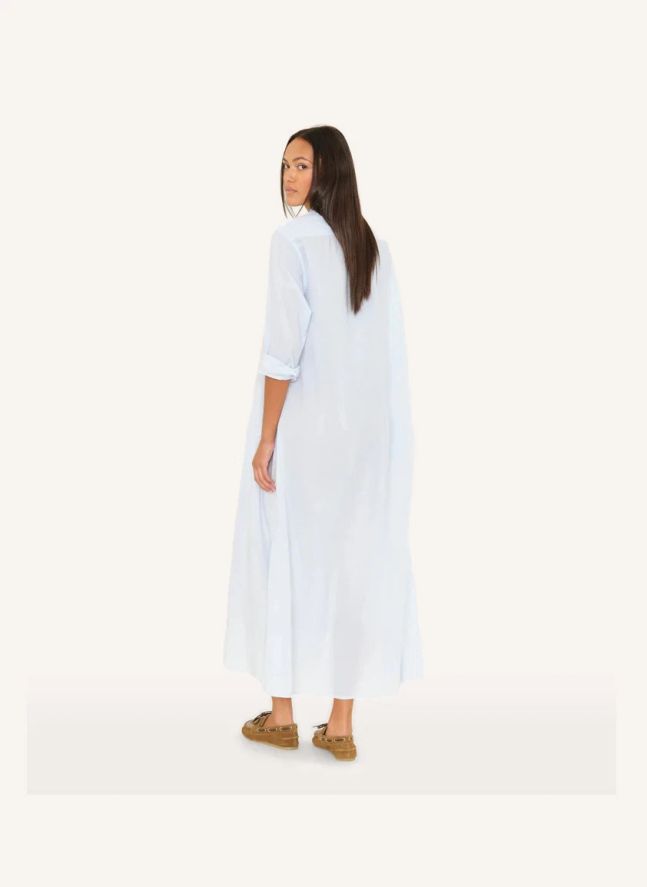 Robe Boden Popeline de Coton | Bleu ciel