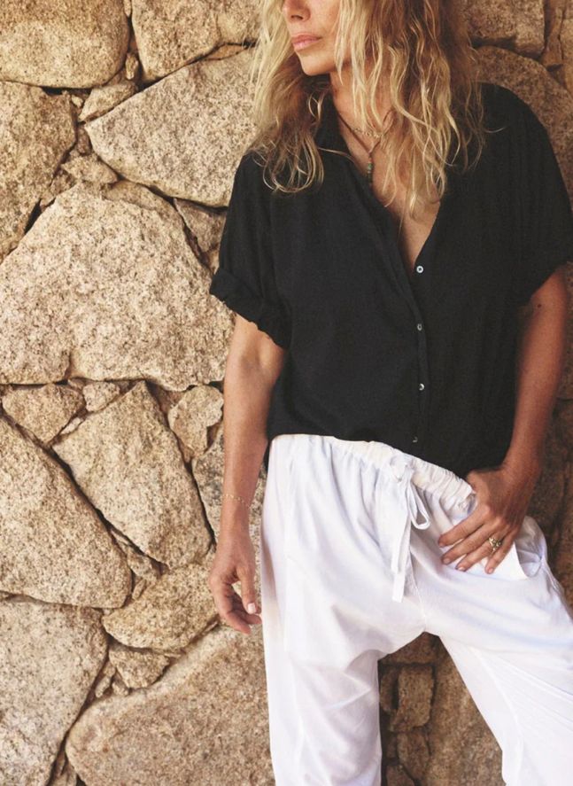 Chemise Channing Popeline de Coton | Noir