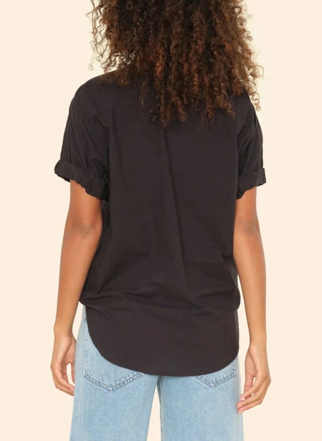 Chemise Channing Popeline de Coton | Noir