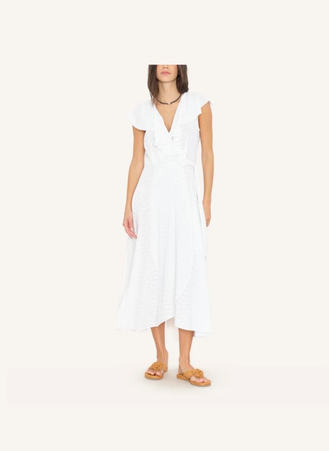 Capsule Léa Meylan : Robe Lola Coton | Blanc