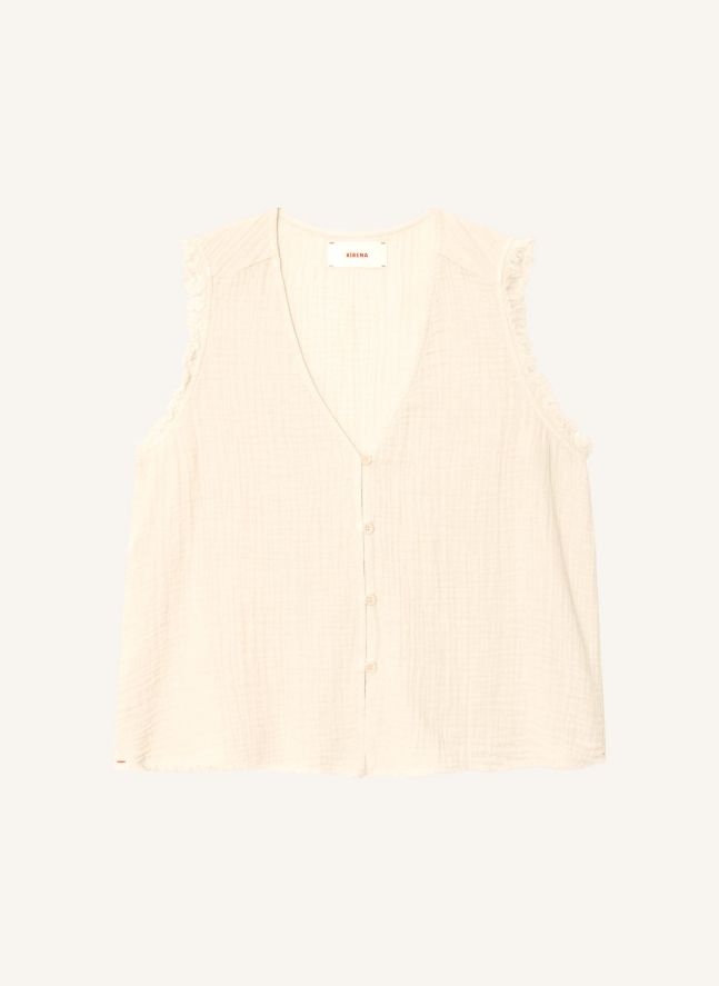 Capsule Léa Meylan : Top Naomie Coton | Crème