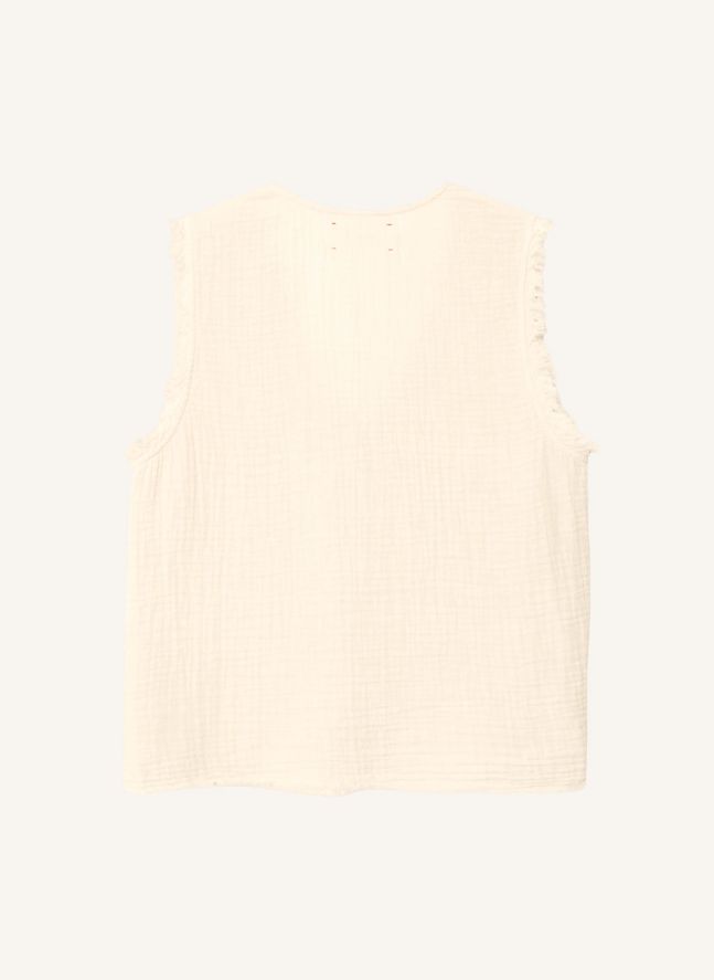Capsule Léa Meylan : Top Naomie Coton | Crème