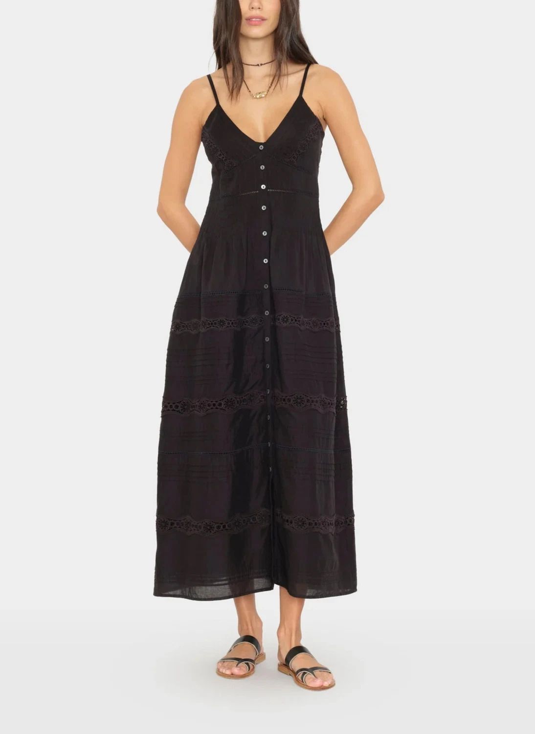 Robe Joni Coton | Noir- Image produit n°1