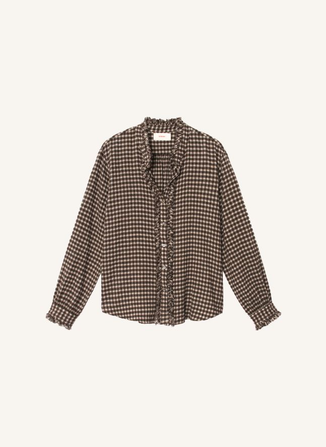 Blouse Amélie Coton | Marron