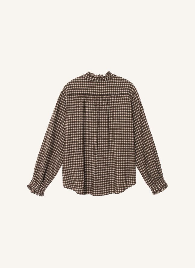 Blouse Amélie Coton | Marron