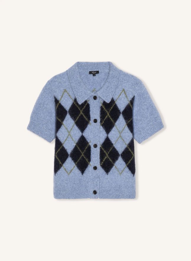 Pull Carreaux Kelly | Bleu