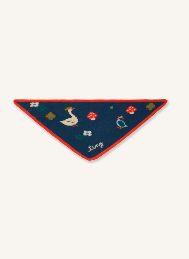 Foulard Laine | Bleu foncé