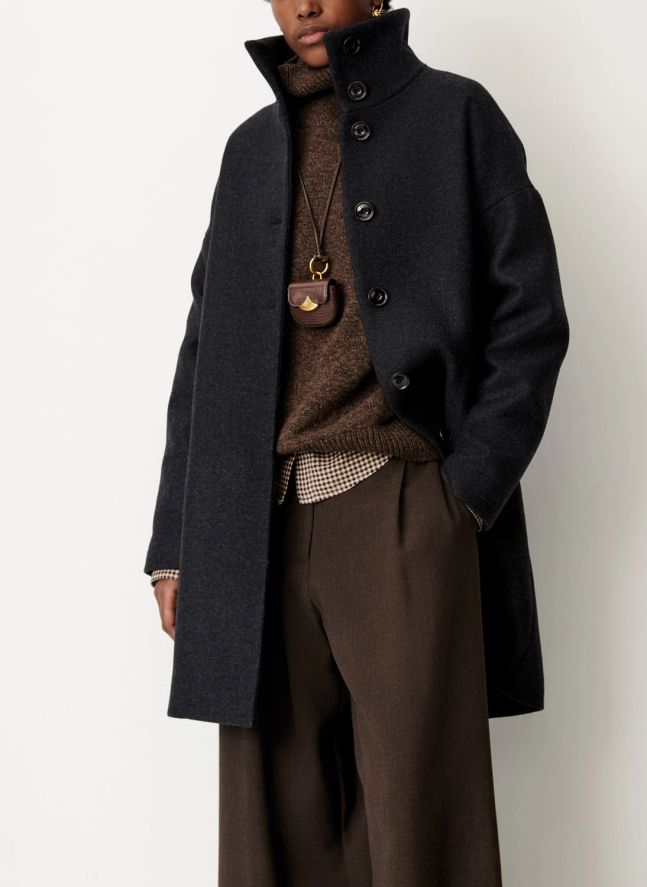 Manteau Paradise Laine | Noir