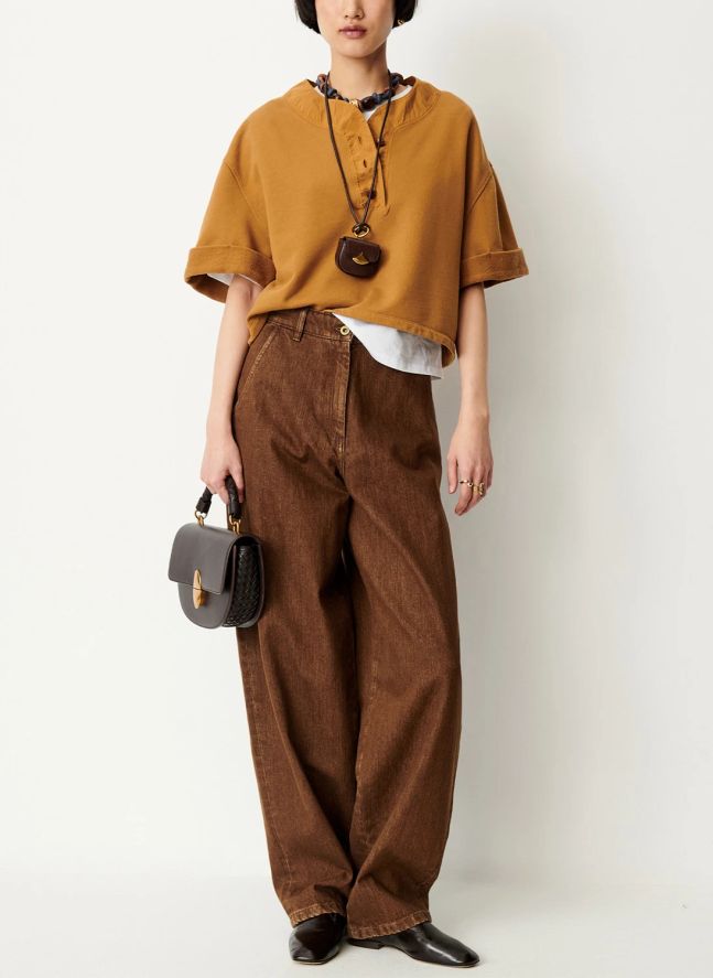 T-shirt Lift Coton | Hazelnut