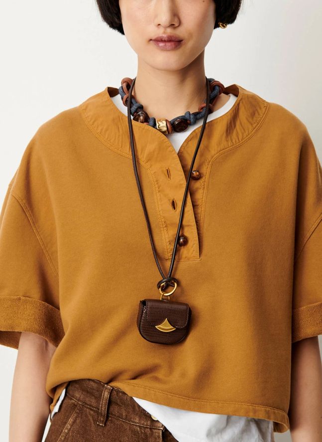 T-shirt Lift Coton | Hazelnut