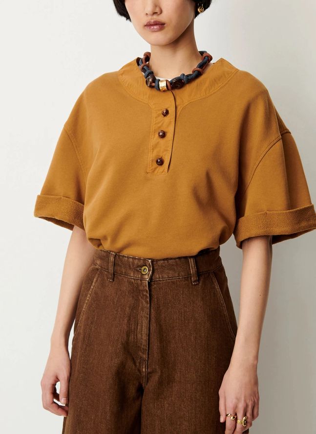 T-shirt Lift Coton | Hazelnut