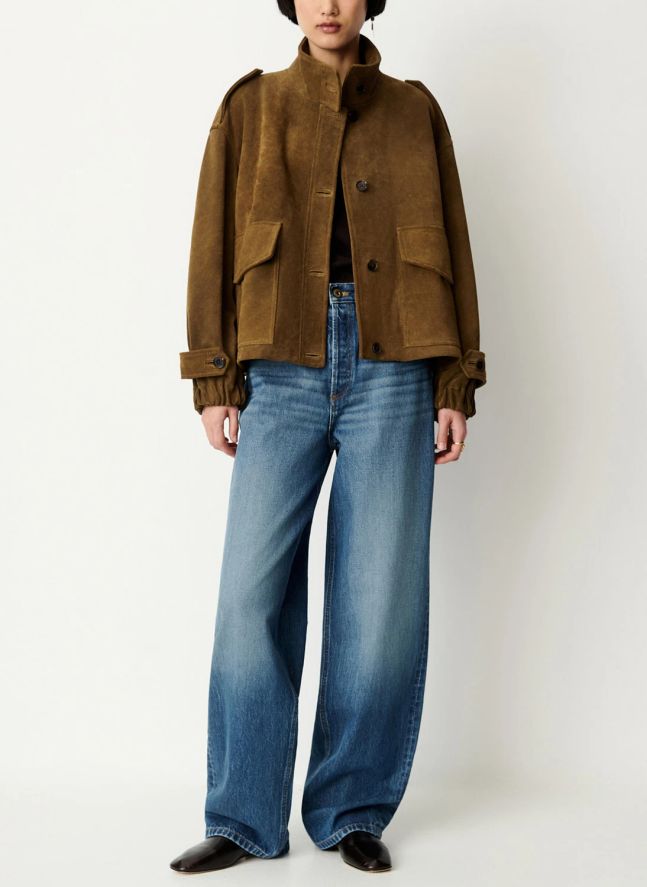 Veste Aland Cuir | Taupe