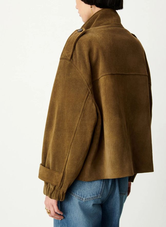 Veste Aland Cuir | Taupe