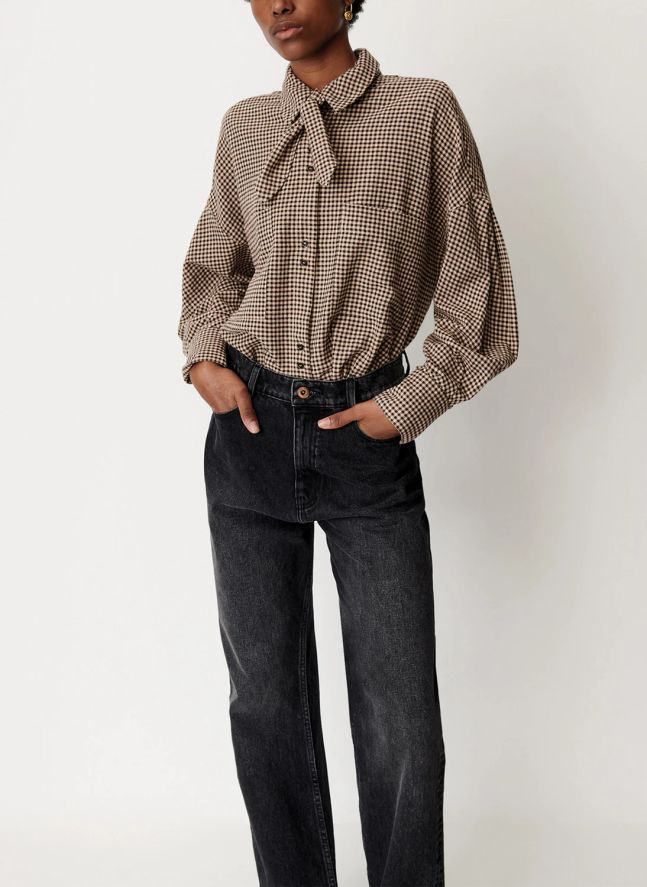 Blouse Cecily Coton | Marron