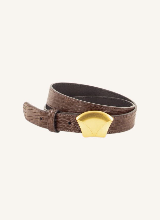 Ceinture Diviluz Lézard Cuir | Marron