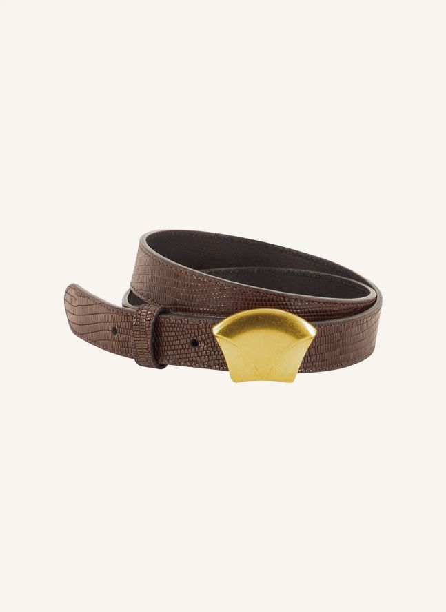 Ceinture Diviluz Lézard Cuir | Marron