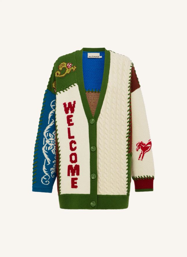 Cardigan Lasso Patchwork | Ecru