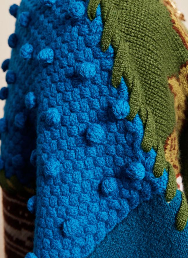 Cardigan Lasso Patchwork | Ecru