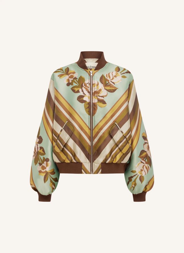 Bomber La Rosa Jacquard | Marron