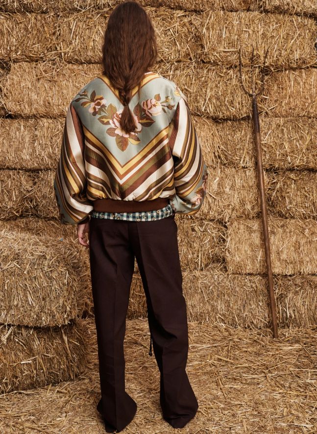 Bomber La Rosa Jacquard | Marron