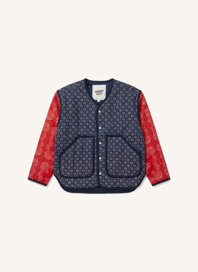 Veste Malya Bandana | Bleu indigo