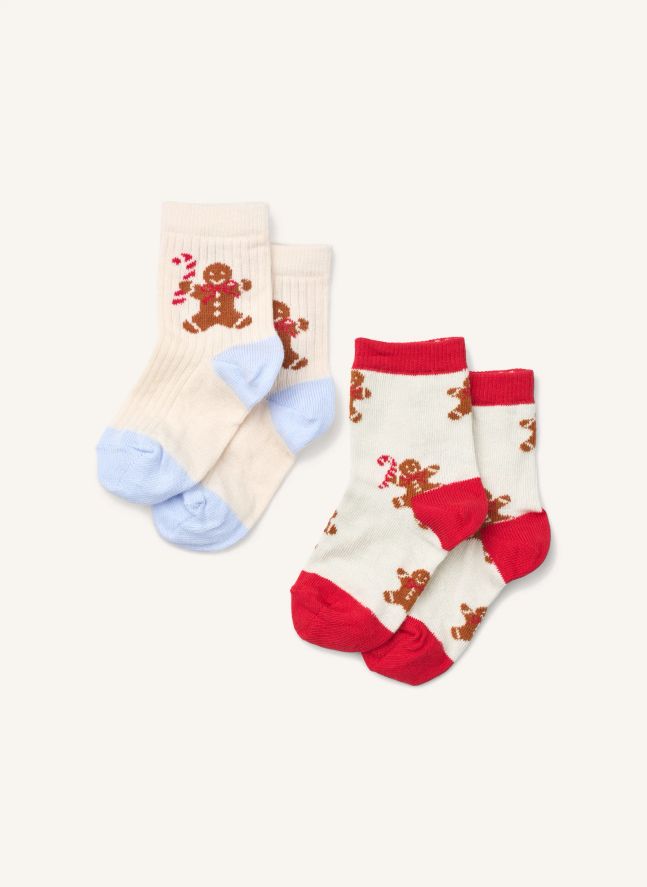 Lot de 2 Paires de Chaussettes Vilde | Crème