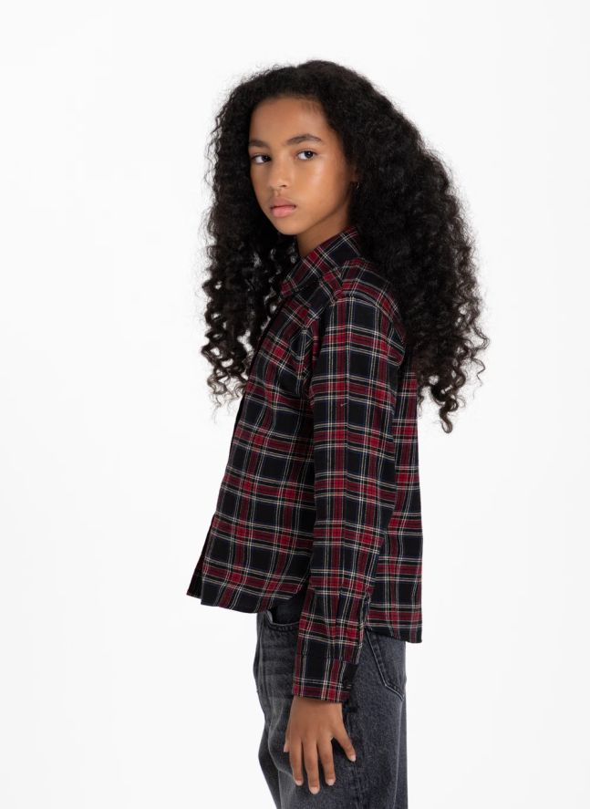 Chemise Aliki Carreaux | Bordeaux