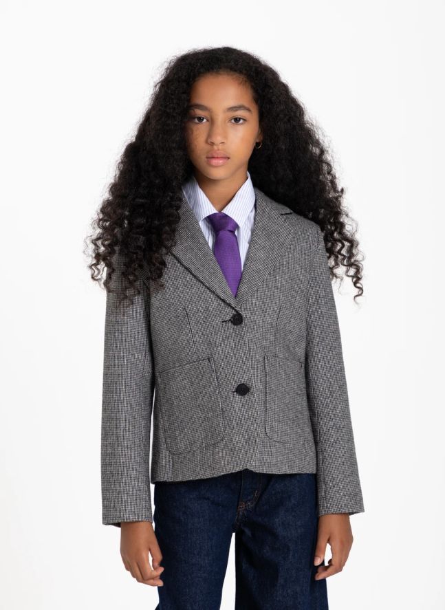 Veste Welly Pied-de-Poule | Noir