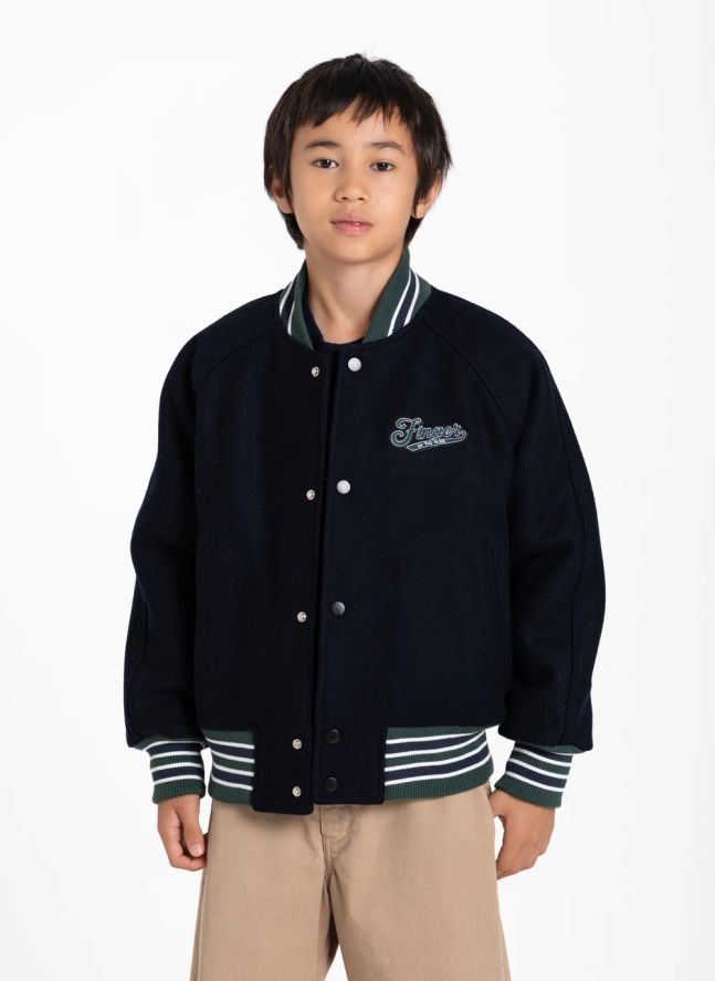 Chaqueta Corey de lana | Azul negro
