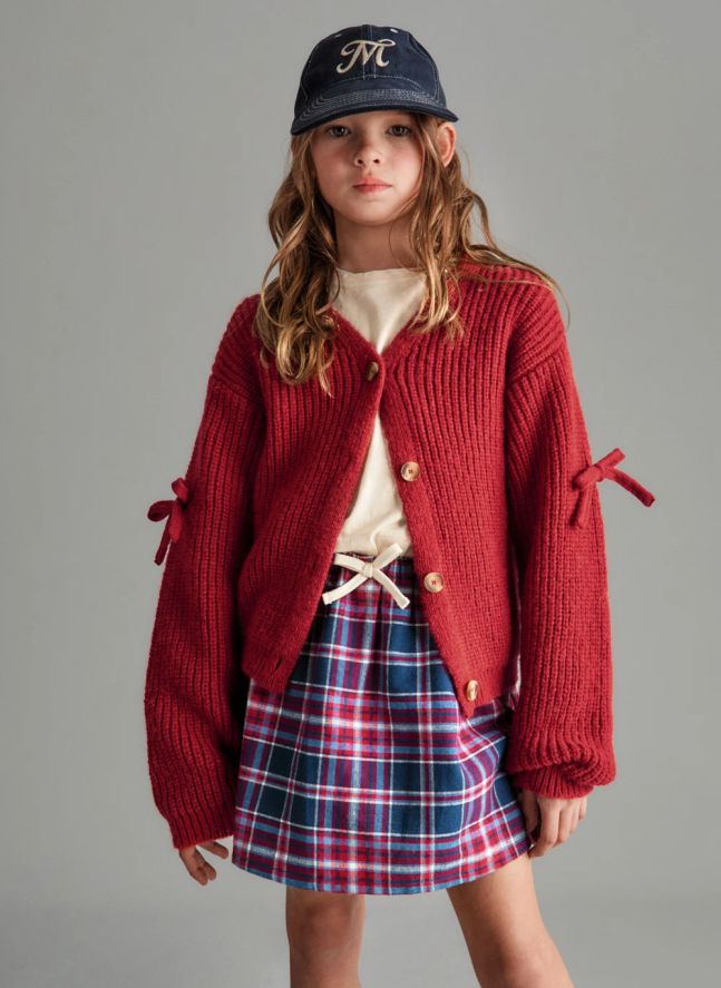 Jupe Lorena Carreaux | Rouge