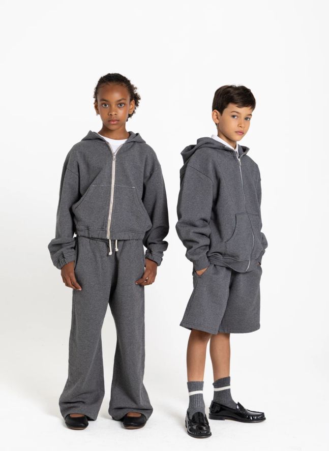 Jogger Thornfield Coton Bio | Gris chiné