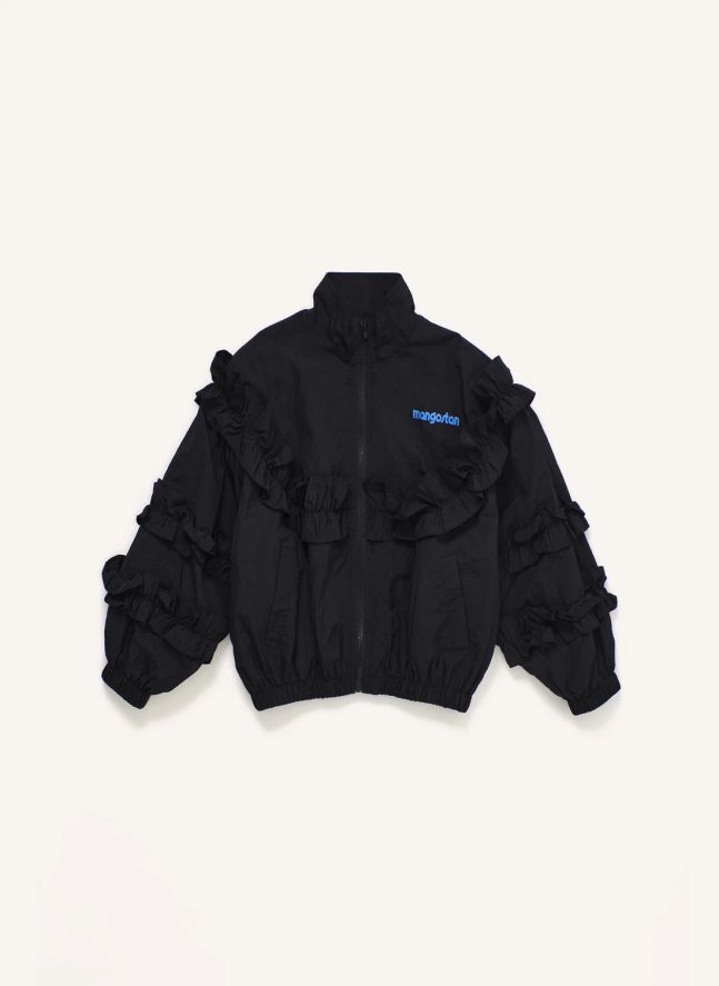 Veste Volants Nylon | Noir