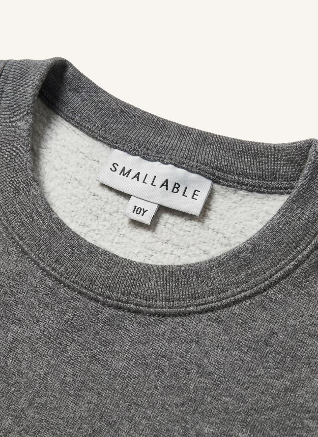 Sweat Borough Coton Bio | Gris chiné