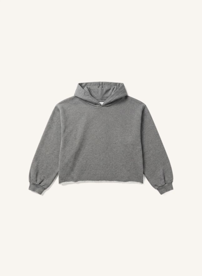 Sweat Capuche Mayflower Coton Bio | Gris chiné