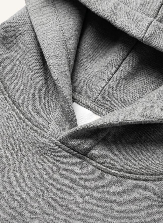 Sweat Capuche Mayflower Coton Bio | Gris chiné
