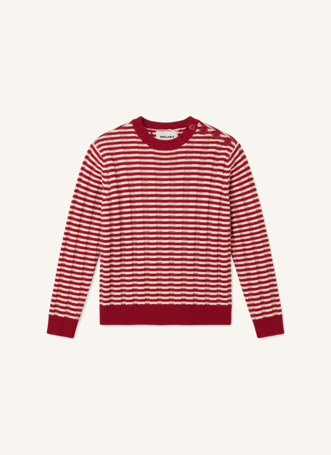 Pull Matteo Rayé | Rouge
