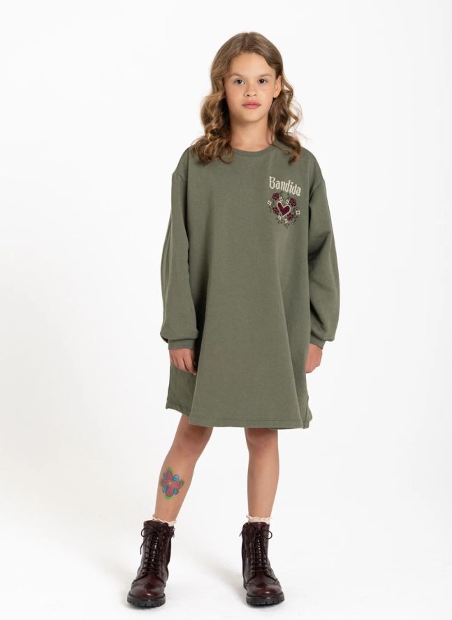 Robe Briona | Vert kaki