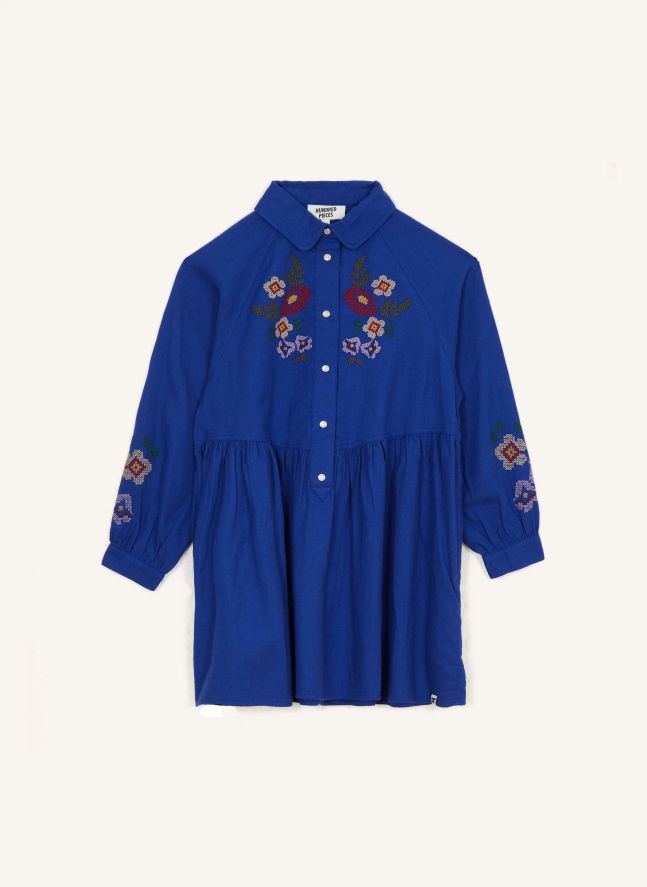 Vestido Shirley Moto | Crema