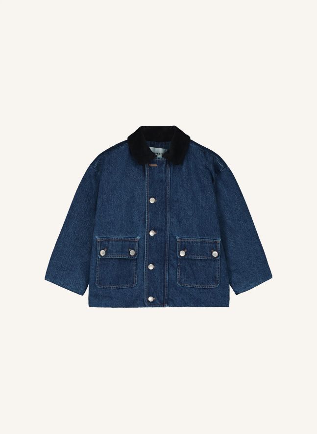 Veste Boutons Denim | Bleu
