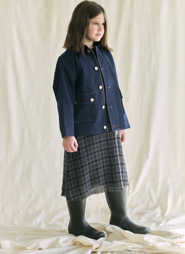 Veste Boutons Denim | Bleu