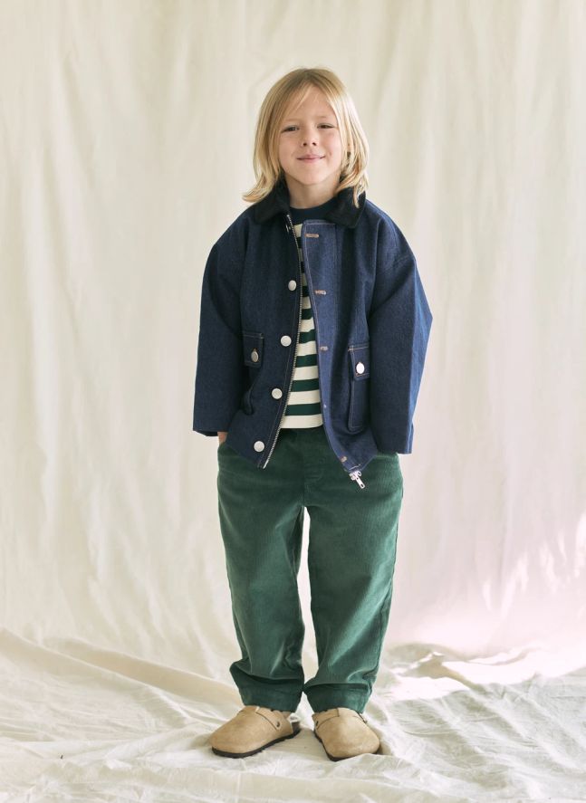 Veste Boutons Denim | Bleu