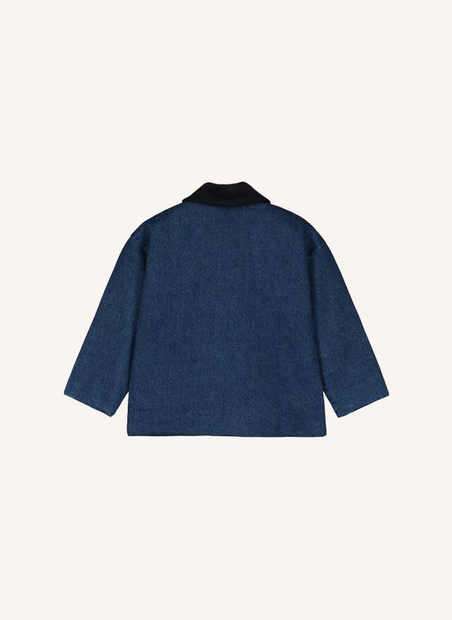 Veste Boutons Denim | Bleu